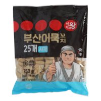 식자재왕 꼬치어묵 사각 (30gx25) 750g , 1개