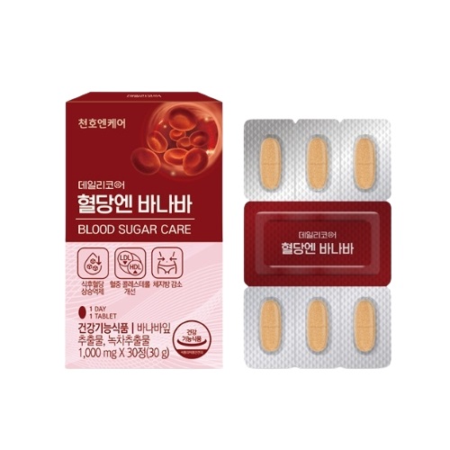 <b>혈당엔</b> 바나바 1000mg x 30정