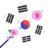 나라사랑 태극기 무궁화 바람개비 만들기 5개 A4752-5