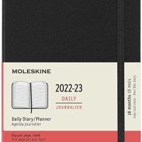 몰스킨 Moleskine 클래식 18개월 데일리 플래너 하드 커버 L 5 x 8