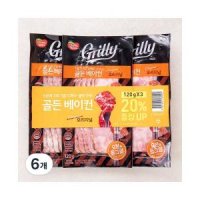 동원 그릴리 골든베이컨 오리지널 120g 6개 one option