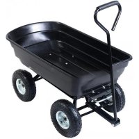 Garden Traction Dump Truck Tool Cart Trolley Fourwheel Plastic Dump Truck Outdoor Garden Car