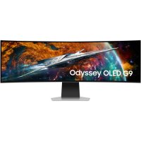 [관부가세포함] Samsung Odyssey OLED G9 49 1440p HDR 240 Hz Curved Ultrawide Gaming Monitor (Silver) LS49CG