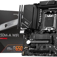 MSI PRO B650M-A WIFI 마더보드 MICRO-ATX - AMD RYZEN 7000 시리즈 프로세서 AM5 - 12 DUET RAIL 80A VRM DDR5 메모리 부스