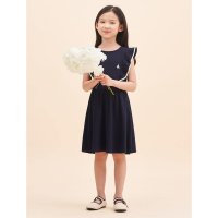 [빈폴] [BEANPOLE KIDS] 여아 클래식 골지 원피스  네이비 BI3471G03R