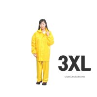 캠핑우의낚시우의 다용도투피스우의 황색3XL FARM-100