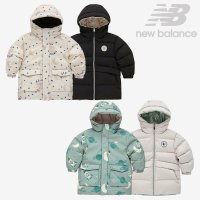 뉴발란스키즈 SPACE 리버서블 패턴 미디다운 NK9PC4604U