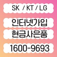 IPTV 인터넷가입시 사은품현금지급 LG KT SK