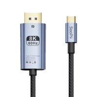 USB C to DP 1.4 8K HDR 케이블 모니터 DP 노트북 젠더 변환 케이블 영상