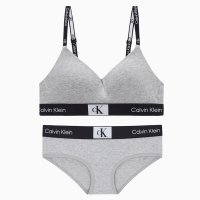 Calvin Klein Underwear CK언더웨어 여성 1996 코튼 브라렛 힙스터 세트 QF7218-QF7295AD-P7A