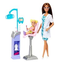 Barbie Careers 치과 의사 인형 놀이 세트 액세서리 장난감