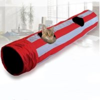 cc 2구 고양이 바스락 터널 놀이터 접이식 흥미 유발 터널