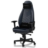 noblechairs 게임 의자 사무실 의자 ICON 아이콘 실제 가죽 미드나이트 NBL-ICN-RL-MBG-SGL