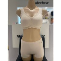 WONDERBRA 원더브라 갭 프리컷 V넥 퓨징 노와이어 브라 팬티 세트 BE-베이지 GP