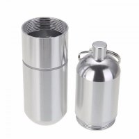 6X Aluminum Alloy Cigarette Holder Capsule Case Waterproof Pill Toothpick Holder Key Ring