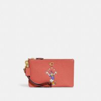 코치 지갑 카드홀더 DISNEY X SMALL WRISTLET IN REGENERATIVE LEATHER WITH DAISY DUCK CH470 B4VH1