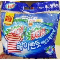 옥시크린(리필 1kg+1kg) 세제 액제세제 표백살균 빨래