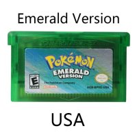 취미 선물 닌텐도 스위치 GBA 시리즈 32 비트 비디오 게임 카트리지 콘솔 메모리 카드 포켓몬 에메랄드 파  Emerald Version