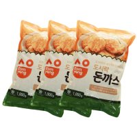 맘모스식품 삼양 도시락 돈까스 어린이 직장인 간식 반찬 한입 미니 꼬마 술안주 3팩 1000g