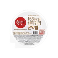 CJ 우리가족 햇반 현미귀리곤약밥 150g 즉석밥 쌀밥 간편식 혼밥 자취템 캠핑음식 잡곡 영양밥 30개