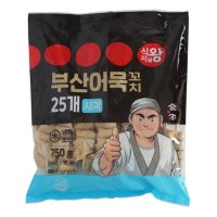 식자재왕 꼬치어묵 사각 30gx25 750g 9개