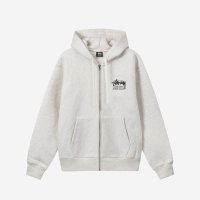 스투시 스탁 도버 스트리트 마켓 후드 집업 애쉬 헤더 2022 Stussy Stock DSM London Zip Hoodie ASH