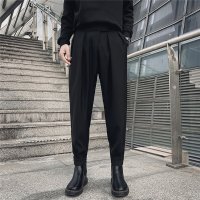 2018 새로운 남성 캐주얼 바지 단색 통기성 느슨한 반바지 하렌 바지 플러시 두꺼운 Streetwear