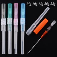 1pcs Surgical Steel I V Catheter Cannula Sterile Piercing Needles 14G 16G 18G 20G Ear Lip Belly Bod