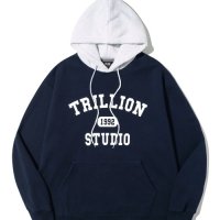 트릴리온 TRILLION 9 8 컬러 배색 1992 그래픽 후드 COLOR MIXED GRAPHIC HOODIE L