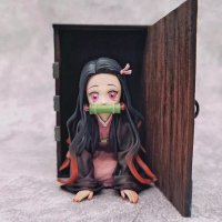 귀멸의칼날 굿즈 네즈코 피규어 With Box Up 예술 미니 귀여운 Kimetsu No Yaiba 입상 인형 장난감