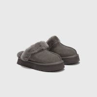 UGG 어그 디스케트 양털 슬리퍼 차콜 6 Charcoal