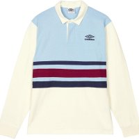 UMBRO 남성용 저지 럭비 셔츠 ECRU ANGEL FALLS MIDNIGHT SAIL