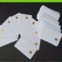 100 X IC 카드 SLE4442 흰색 PVC 칩