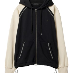 [알리스] 더블 라인 컬러 믹스 후드 집업 [블랙] ALSHD3303BK