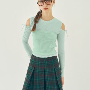 랭앤루 Regina Long Sleeve Cutout T-Shirt Set(레지나)_01