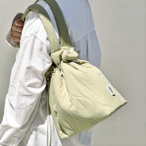 패딩 스트링백 숄더백 여성가방 에코백 복조리백, 소모(SOMO)