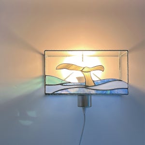 스테인드글라스조명 고래 유영 벽조명, 쎄알리스