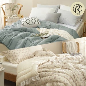 리치앤홈 사계절 면 모달 바이오워싱 린넨 차렵이불 S/Q 모음