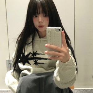 [나이스고스트클럽] 3STARS LOGO KNIT HOODIE_IVORY(NG2DFUK610A) NG2DFUK610AIV