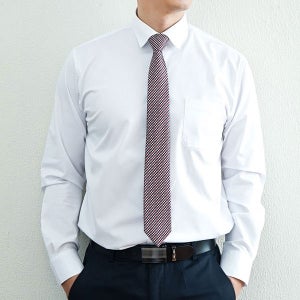 단체 셔츠 베이직 남방 화이트 레귤러 긴팔 와이셔츠 제작 RFSH-001