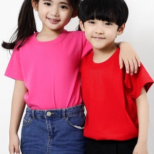 면 20수 아동용 라운드 반팔티 SH-17