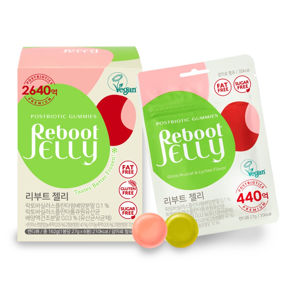 <b>리부트</b> 어린이 온가족 <b>유산균</b> 젤리 440억  27g  1개