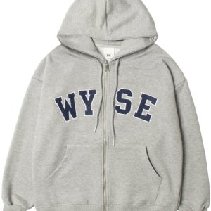 [와이즈] 컬리지 후드집업 Ver2 그레이 WSB2FWHZ38AGY