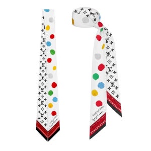 루이비통 x 야요이 쿠사마 페인티드 닷 모노그램 BB 방도 화이트 M78284