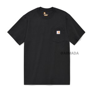 칼하트 K87 워크웨어 포켓 반팔티셔츠 블랙 K87-BLK