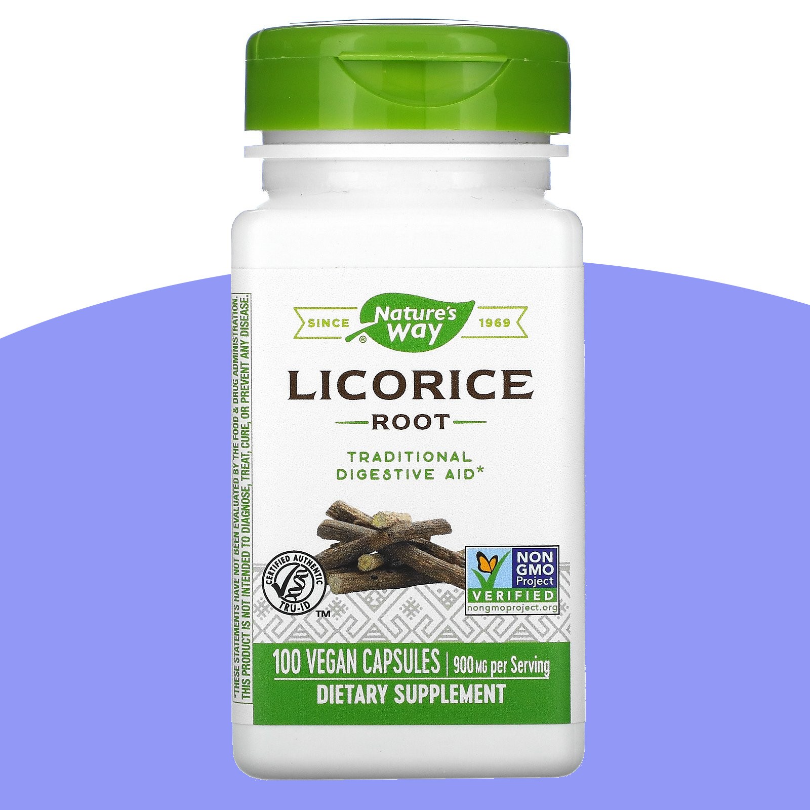 <b>네이처스웨이</b> Licorice Root 450 mg 100 베지캡슐 <b>나트륨</b>