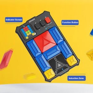 Giiker-슈퍼 슬라이드 Huarong 도로 스마트 센서 게임 500 + 수평 도전 논리 능력 퍼즐 어린이용 대화형 장난감