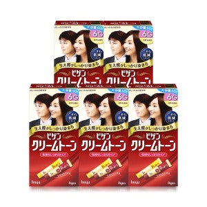 비겐 비겐크림톤 염색약 대용량 60g 염모제 자연갈색 6G x 5개