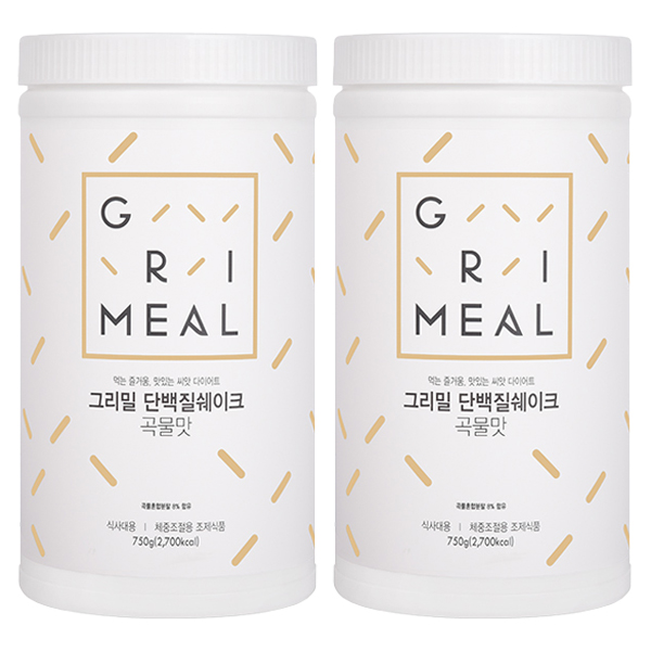 <b>그리밀 단백질</b>쉐이크 곡물맛  750g  2개