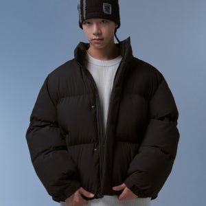 [무신사 스탠다드] 데일리 푸퍼 숏 패딩 재킷 [블랙] MMCJJBZ01-BK